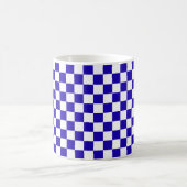 Deep blue checkered  kaffeetasse (Mittel)