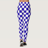 Deep blue checkered  leggings (Rückseite)