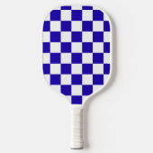Deep blue checkered  pickleball schläger (Vorderseite)
