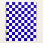 Deep blue checkered  planer (Vorderseite)