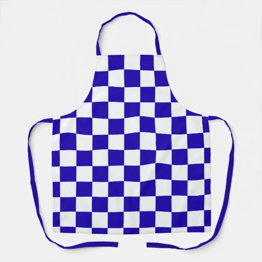 Deep blue checkered  schürze (Vorderseite)