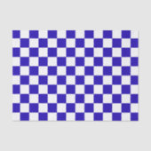 Deep blue checkered  seidenpapier (Vorderseite)