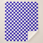 Deep blue checkered  sherpadecke (Vorderseite)