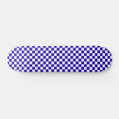 Deep blue checkered  skateboard (Horizontal)