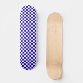 Deep blue checkered  skateboard (Vorderseite)