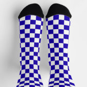 Deep blue checkered  socken (Oben)