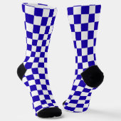 Deep blue checkered  socken (Gewinkelt)
