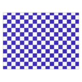 Deep blue checkered  tischdecke (Vorderseite (Horizontal))