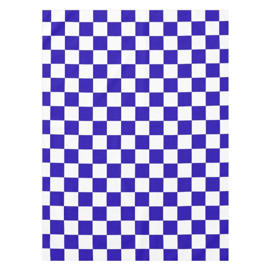 Deep blue checkered  tischdecke (Vorderseite)