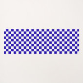 Deep blue checkered  yogamatte (Rückseite (Horizontal))