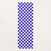 Deep blue checkered  yogamatte (Rückseite)