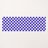 Deep blue checkered  yogamatte (Vorderseite (Horizontal))