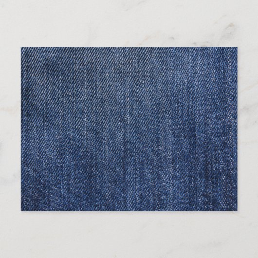 Deep Blue Denim Print Postkarte (Vorderseite)