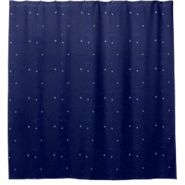 Deep Blue Duschvorhang mit Tiny Stars