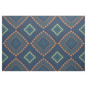 Deep Blue Ethnic Folk Boho Chic Mosaik Muster Stoff (Fat Quarter (45,7 x 55,9 cm))