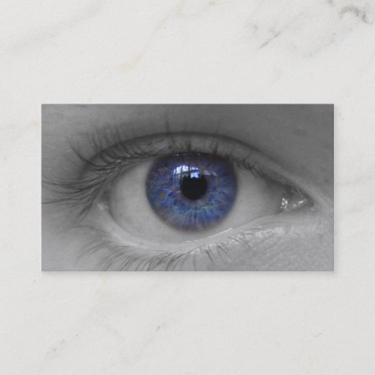 Deep Blue-eye-Visitenkarte Visitenkarte (Vorderseite)