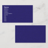Deep Blue Fabric Visitenkarte (Vorne/Hinten)