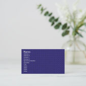 Deep Blue Fabric Visitenkarte (Stehend Vorderseite)