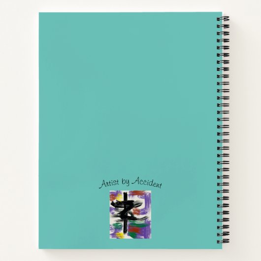 Deep Blue Flip Design Notizblock (Rückseite)