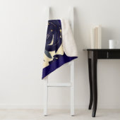 Deep blue floral sherpadecke (Beispiel)