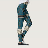 Deep Blue Flower Leggings (Rechts)