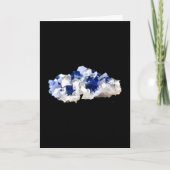 Deep Blue Fluorite Crystal & FlakeCalcite Hinzufüg Karte (Vorderseite)