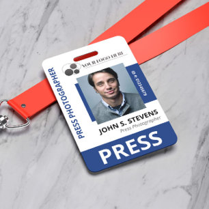 Deep Blue Foto & Logo Pressausweis Ausweis