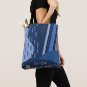 Deep Blue Geometry Tasche (Von Nahem)