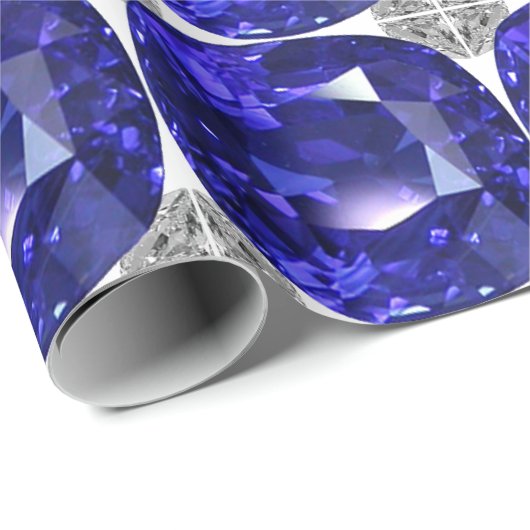 Deep Blue Geschenkpapier (Rolleneckpunkt)