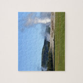 Deep Blue Geysir und Bison in Yellowstone Puzzle (Vertikal)