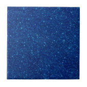 Deep Blue Glitzer Keramik Tile Fliese (Vorderseite)