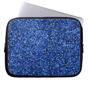 Deep Blue Glitzer Laptopschutzhülle