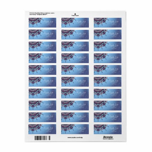 Deep Blue Glow Mandala ID361 (Vorne)