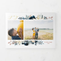 Deep Blue & Gold Freude Weihnachten Foto Weihnacht