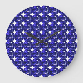 Deep Blue Große Wanduhr