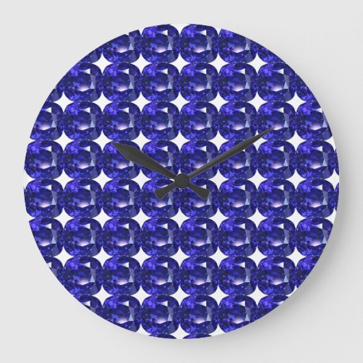 Deep Blue Große Wanduhr (Vorderseite)