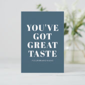 Deep blue, haben Sie großen Geschmack got danke (Stehend Vorderseite)