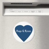 Deep Blue Hearts Magnet (In Situ (Geschirrspüler))