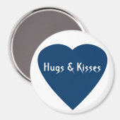 Deep Blue Hearts Magnet (Vorderseite/Rückseite)