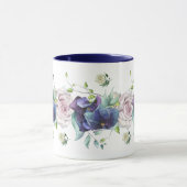 Deep Blue Hydrangea und Rose Tasse (Zentrum)