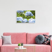 Deep Blue Hydrangeas Leinwanddruck (Insitu (Wohnzimmer))