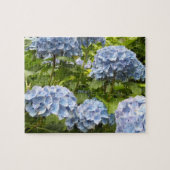 Deep Blue Hydrangeas Puzzle (Horizontal)