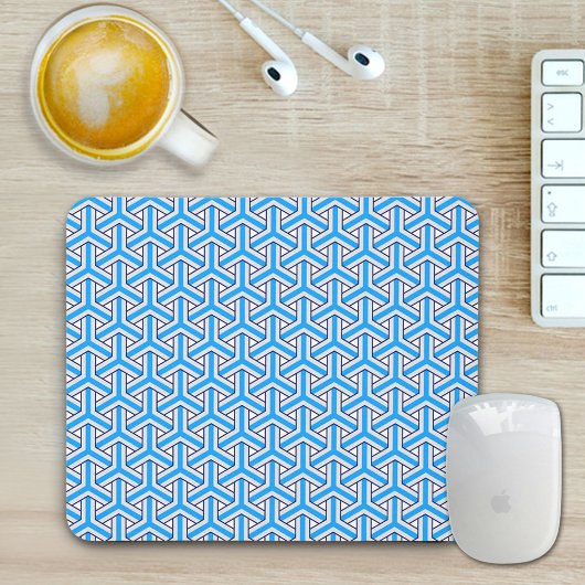 Deep Blue Japanese Pattern Mouse Pad Mousepad