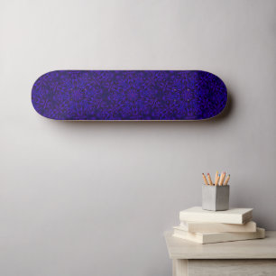Deep Blue Kaleidoscope Dreams Skateboard