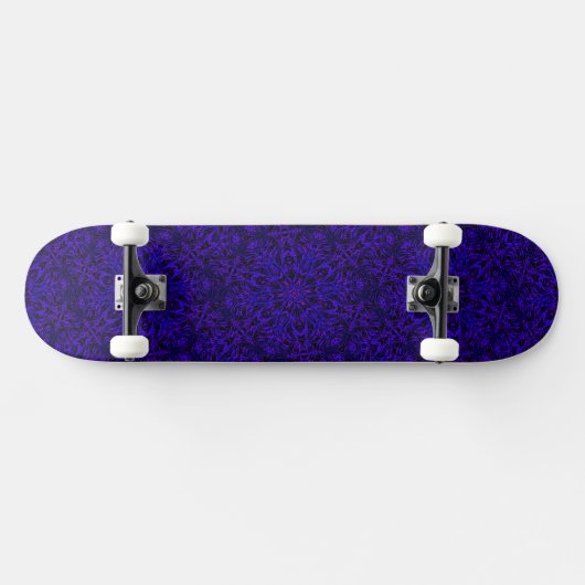 Deep Blue Kaleidoscope Dreams Skateboard (Horizontal)
