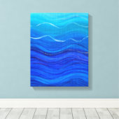 Deep Blue Leinwanddruck (Insitu (Holzboden))