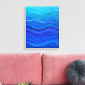 Deep Blue Leinwanddruck (Insitu (Wohnzimmer))