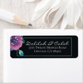 Deep Blue Lila Moody Twilight Floral Wedding (Insitu)