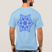 Deep Blue Mandala 2 T-Shirt (Rückseite)