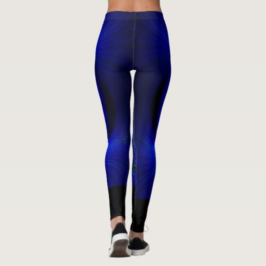 Deep Blue mandala Leggings (Rückseite)